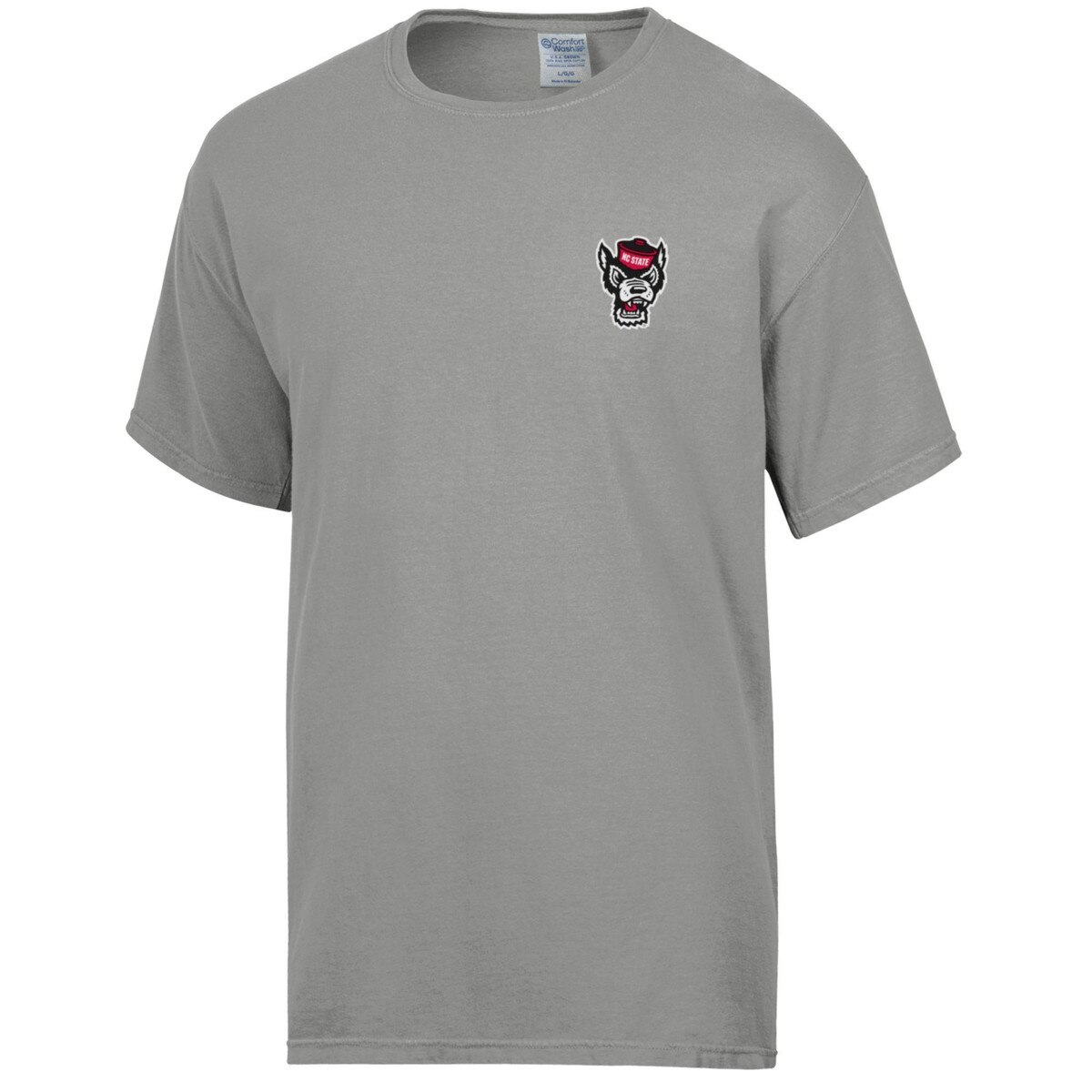 Grey Short Sleeve Tee - Wolfhead /